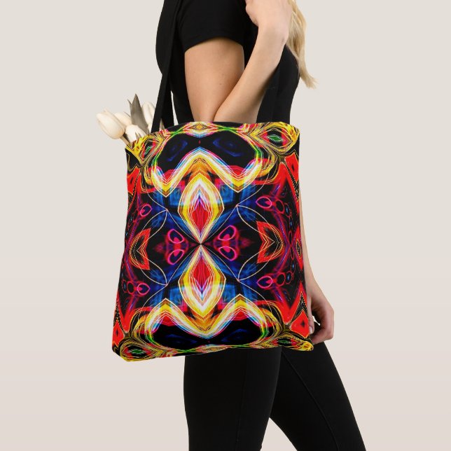 Neon Psychedelic Tote Bag Tasche (Von Nahem)