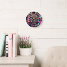 Neon-Psychedelische Luxus-Lounge-Kunst