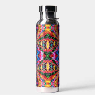 Neon-Psychedelische Wasserflasche 2 Trinkflasche