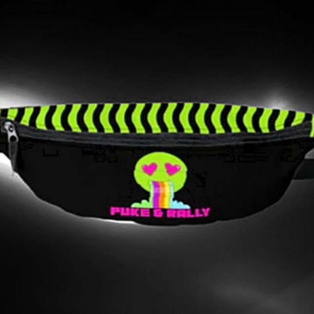 Neon Puke & Kundgebung Fanny Pack | Funny Party Bauchtasche (Von Creator hochgeladen)