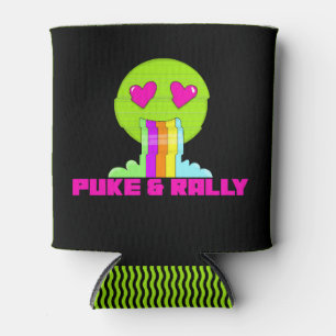 Neon Puke & Rally Can Kühler Party Comeback Dosenkühler