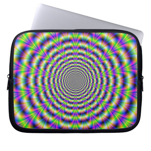 Neon Puls Laptop Sleeve (Vorderseite)