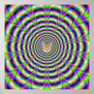 Neon Puls Poster + Katze