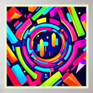 Neon Pulse: Eine digitale Symphonie Poster