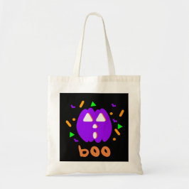 Neon Pumpkin Trick oder Treat Tote Bag Tragetasche