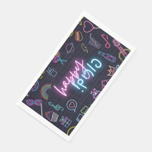 Neon Purim Serviette