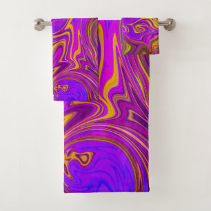 Neon Purple Pink Yellow Conception abstraite