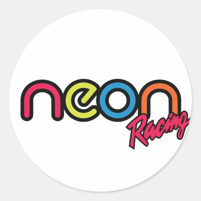 Neon Racing Stickers (Vorderseite)