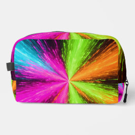 Neon Radial Burst Explosion Waschbeutel
