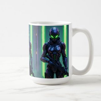 Neon Raider - Der kosmische Jäger Kaffeetasse