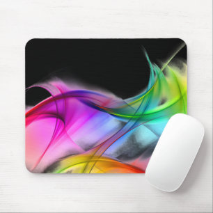 Neon Rainbow Abstrakt Mousepad
