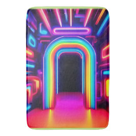 Neon Rainbow Gateway Badematte
