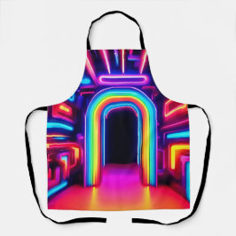 Neon Rainbow Gateway Schürze