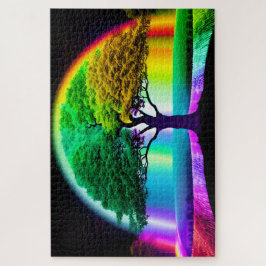 Neon Rainbow Tree of Life