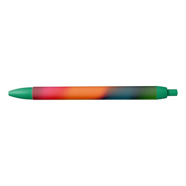 Neon Red, Pink, Orange & Green Trim Pen Kugelschreiber (Vorderseite)