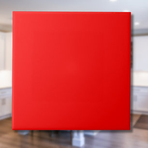 Neon Red Solid Color Classic elegant Fliese
