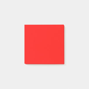 Neon Red Solid Schlicht Post-it Klebezettel