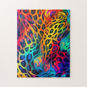 Neon-Regenbogen-Puzzle