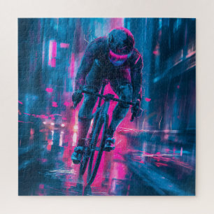 Neon Rennradfahrer