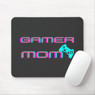 Neon-Retro-Gamer-Mama Mousepad