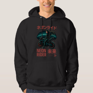 Neon Rider - Japanische Cyber-Ästhetik Hoodie