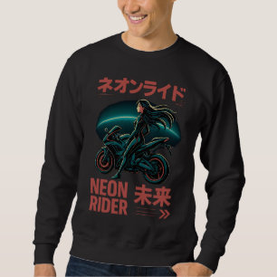 Neon Rider - Japanische Cyber-Ästhetik Sweatshirt