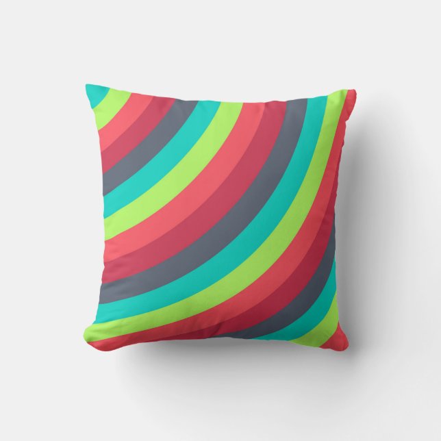 Neon Ripple Kissen (Vorderseite)