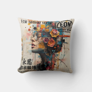 Neon Rose Kissen