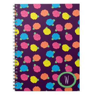 Neon Rose Notebook Notizblock