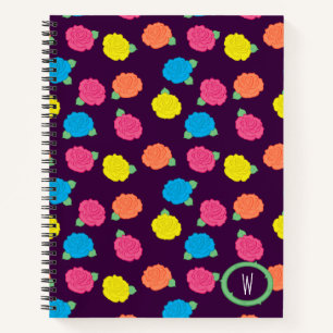 Neon Rose SpiralNotebook Notizbuch
