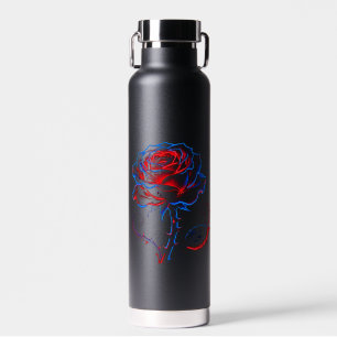 Neon-Rosen-Wasserflasche Trinkflasche