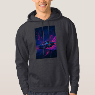 Neon-Schaltkreissymphonie Hoodie
