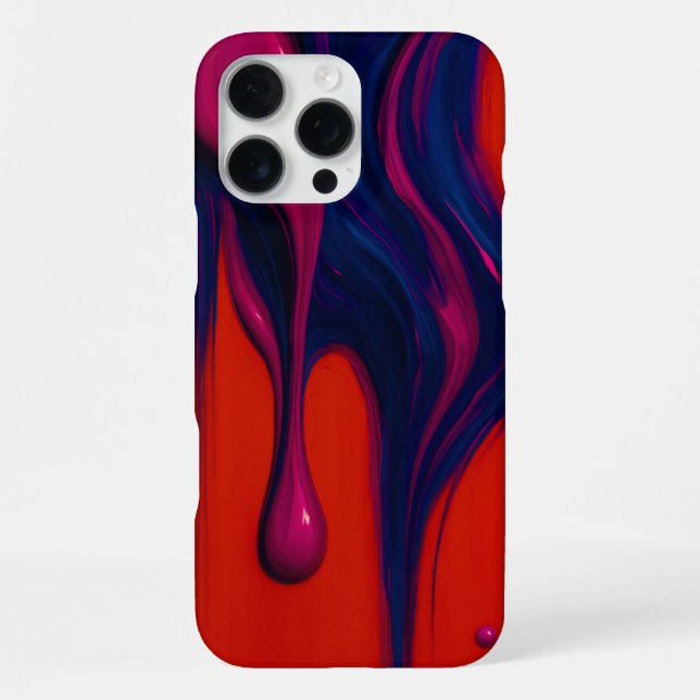 Neon-Schmelzfluss iPhone 16 Pro Max Hülle (Rückseite)