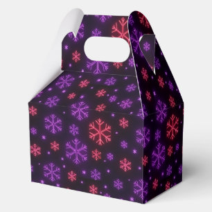 Neon-Schneeflocken Geschenkschachtel