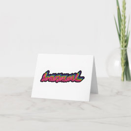 Neon Schriftart "homosexuelle" Grußkarte Karte