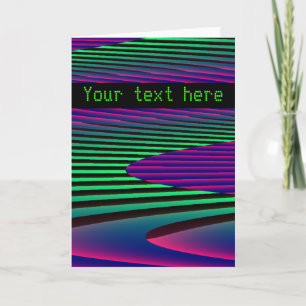 Neon Seas Custom Grußkarte Karte