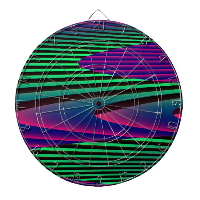 Neon Seas Dart Board Dartscheibe (vorne)