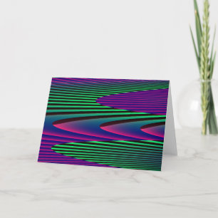 Neon Seas Grußkarte Karte