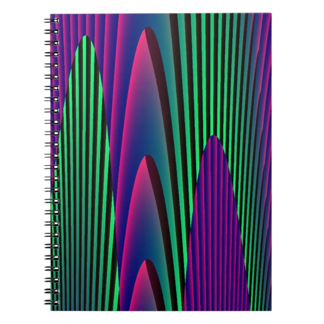 Neon Seas Notebook Notizblock (Vorderseite)