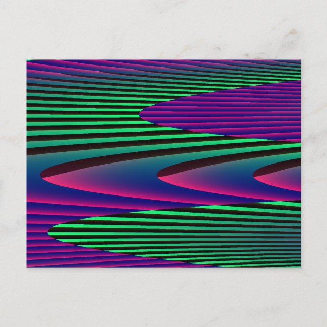Neon Seas Postcard Postkarte (Vorderseite)