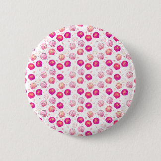 Neon Seashells - Nahtloses Küstenmuster Button