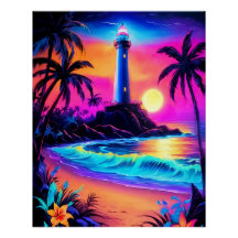 Neon Seaside Beacon 3