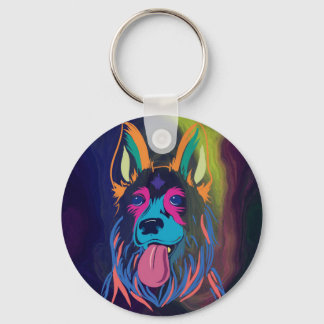 Neon-Shepherd-Anhänger Schlüsselanhänger