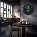 Neon Sign Personalisiert Coffee Bar Große Wanduhr<br><div class="desc">Anpassbar an Ihre Anforderungen. Bitte beachten Sie,  dass dies kein echtes Neonzeichen ist,  das aufleuchtet.</div>