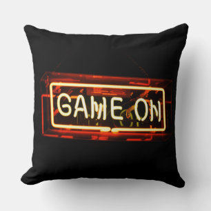 Neon Sign Sports Gaming Gamer Kissen