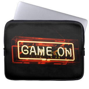 Neon Sign Sports Gaming Gamer Laptopschutzhülle
