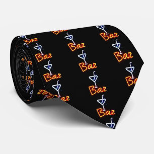 Neon signieren Bar und Glas Krawatte