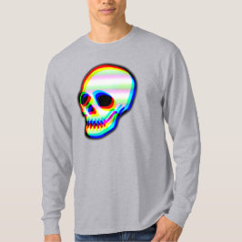 Neon Skull Illustration T - Shirt