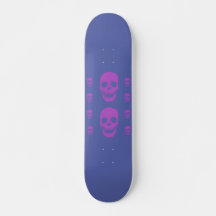 Neon Skull Skateboard Deck