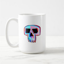 Neon Skull Tee & Kaffee Tasse